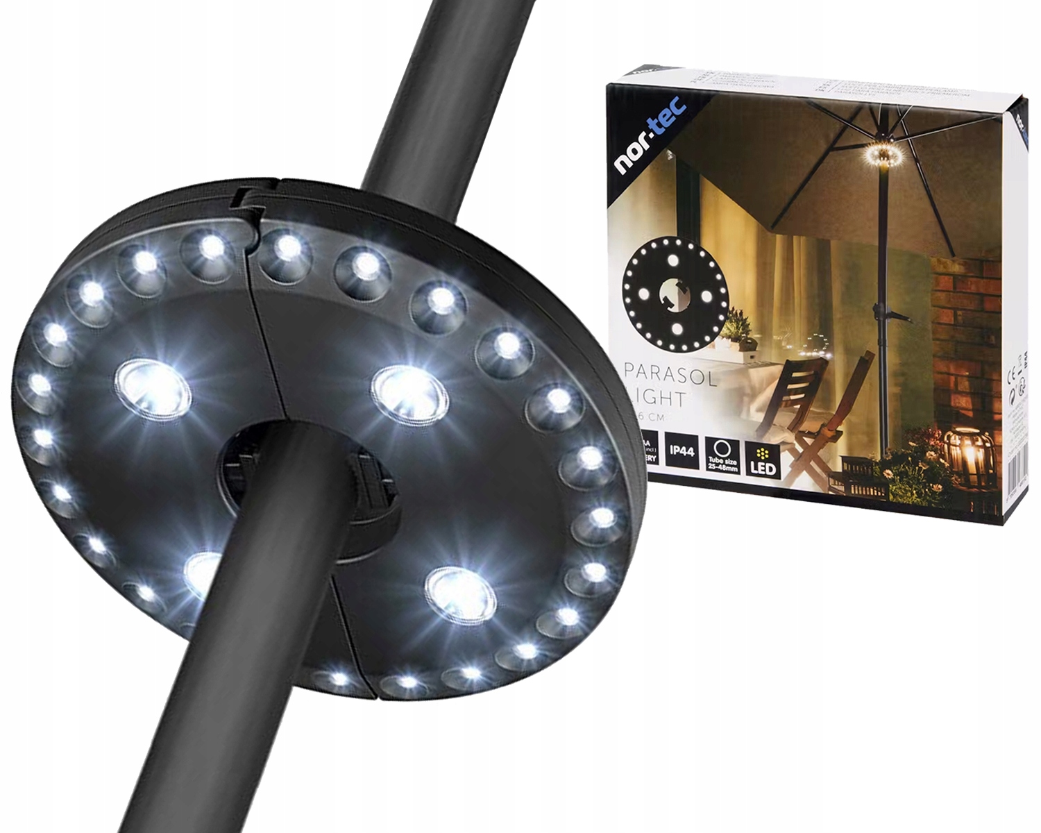 

Lampa Oświetlenie Led pod Parasol Ogrodowy