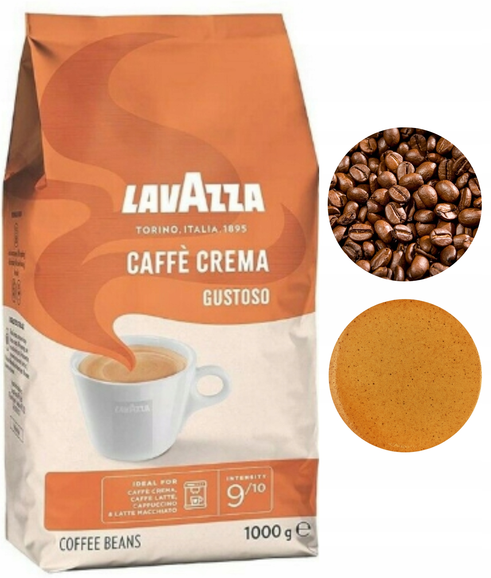 Levně Lavazza Caffe Crema Gustoso káva zrnková intenzivní 1kg