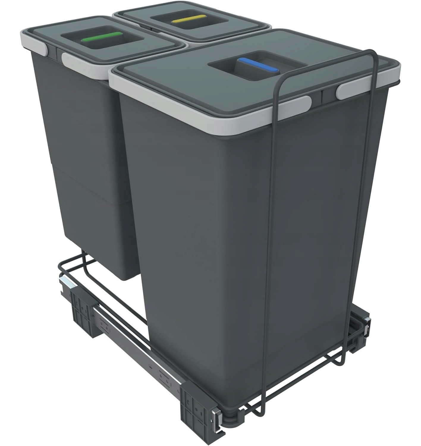 Odpadkový koš do skříňky 40 Elletipi třídič na tříděný odpad 40 l 1x24 l 2x8 l