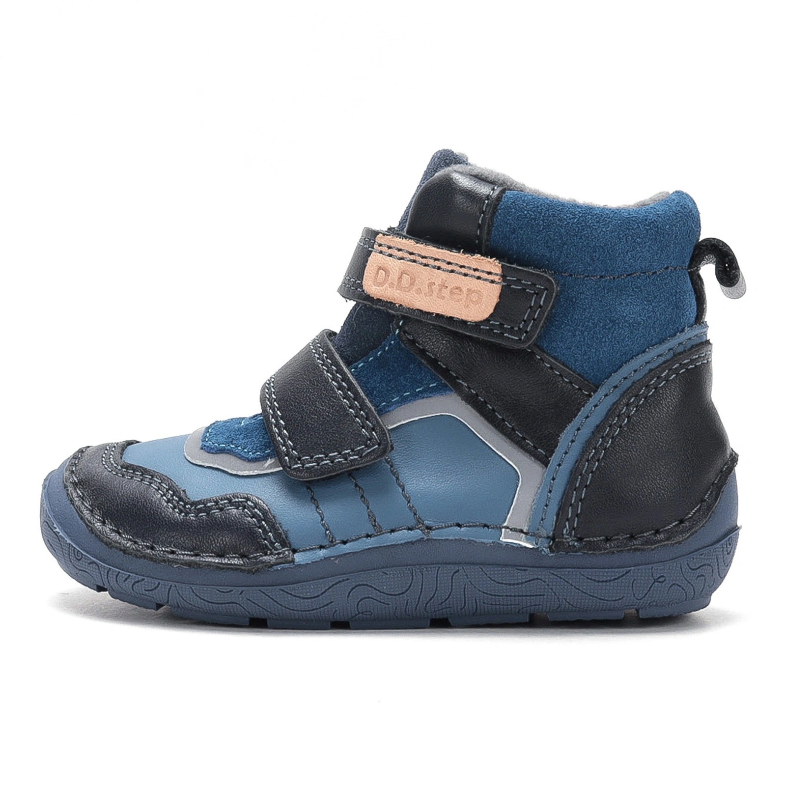 Buty barefoot skórzane dziecięce chłopięce D.D.step A116 Aero Blue 24