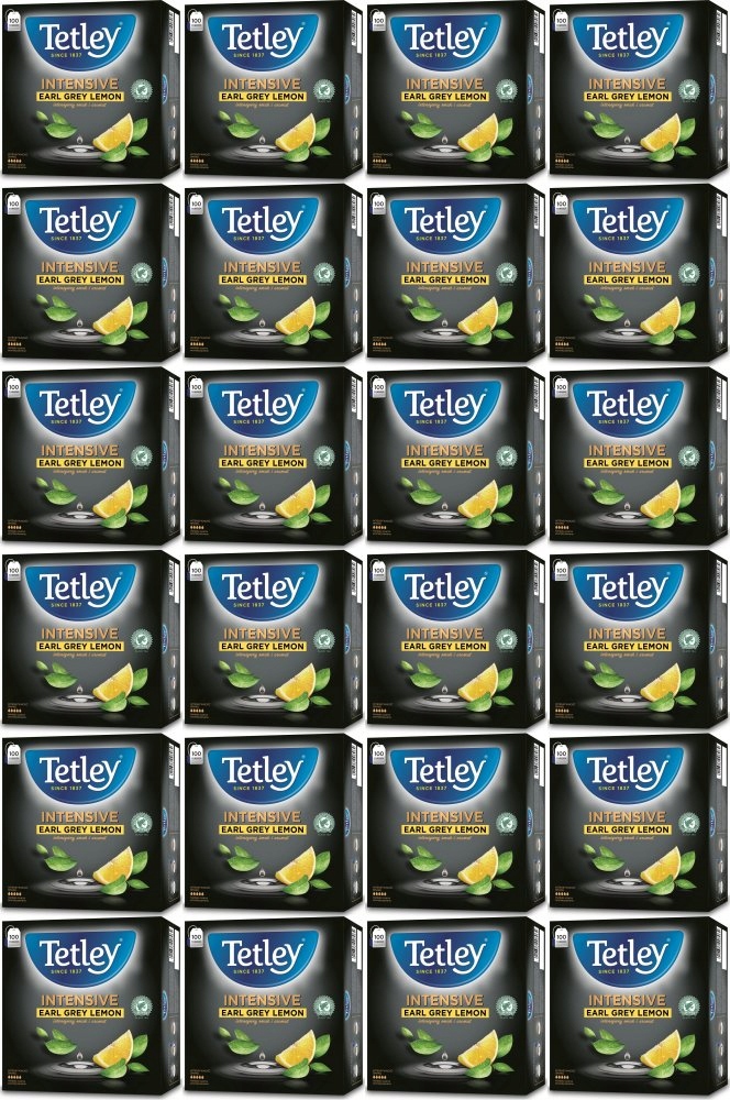 Tetley Intensive Earl Grey Lemon herbata czarna 100 szt Torebki x24
