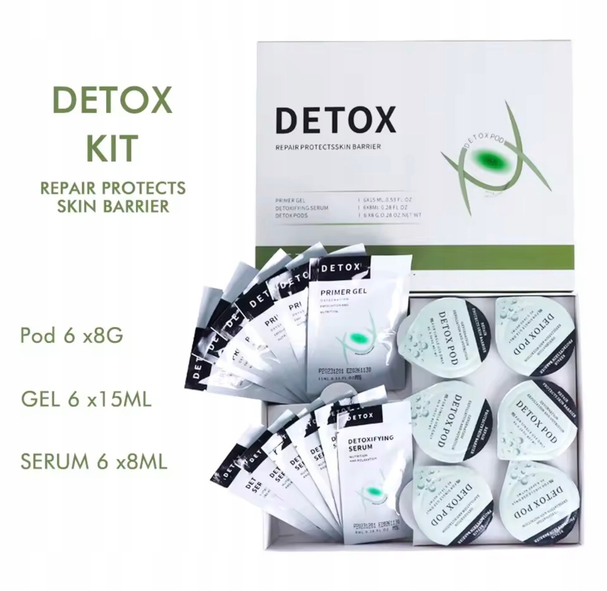 Detox kapsułki do urządzeń typu geneo, dot oxy, genoxy+, oxygen, glowskin