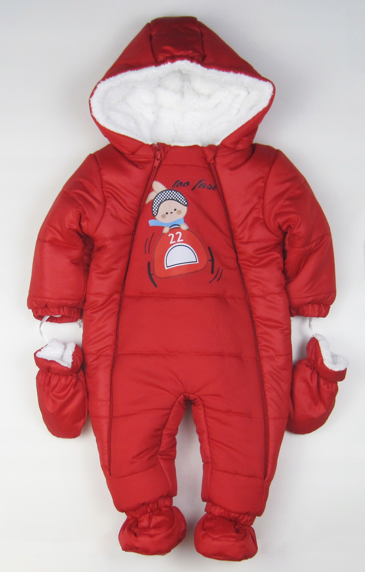 KOMBINEZON Zimowy OCIEPLANY Futerko Ortalion*68/74 Rozmiar 68