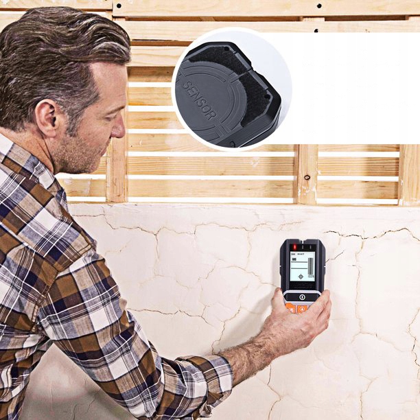 WYKRYWACZ PRZEWODÓW KABLI DETEKTOR METALI RUR W ŚCIANIE DREWNA METALU Zasilanie baterie