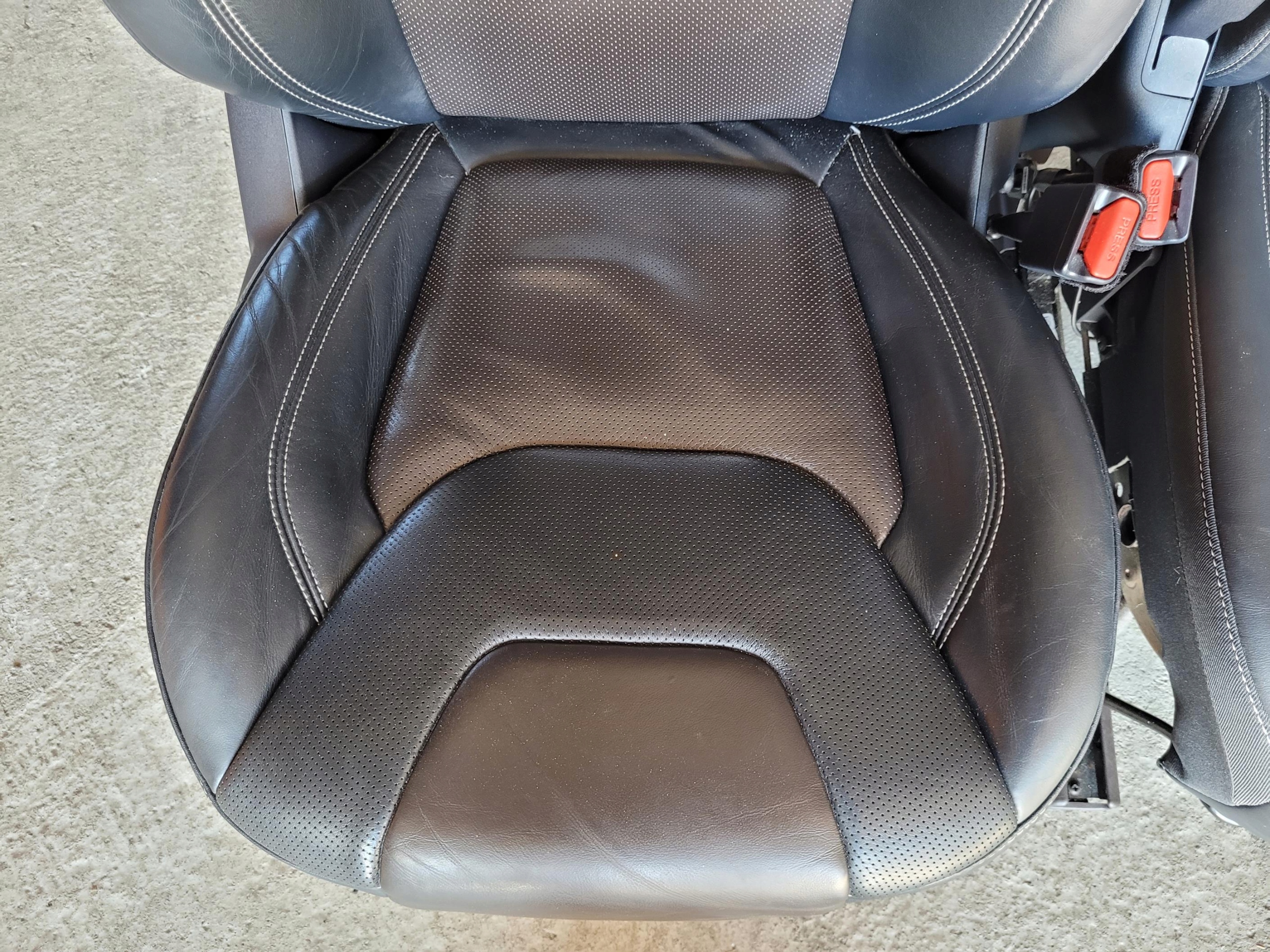 seat front front left + airbag JEEP CHEROKEE V KL UC INDIGO BLUE/BROWN