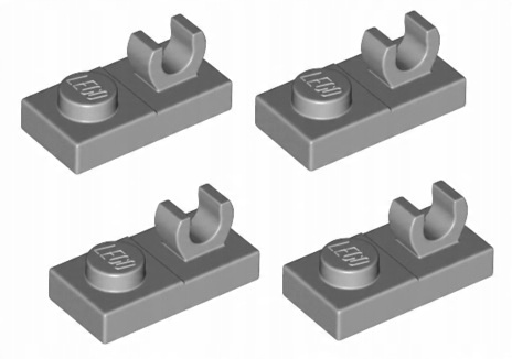 

Lego płytka zaczep 1x2 j.szary 4 szt. 92280 44861