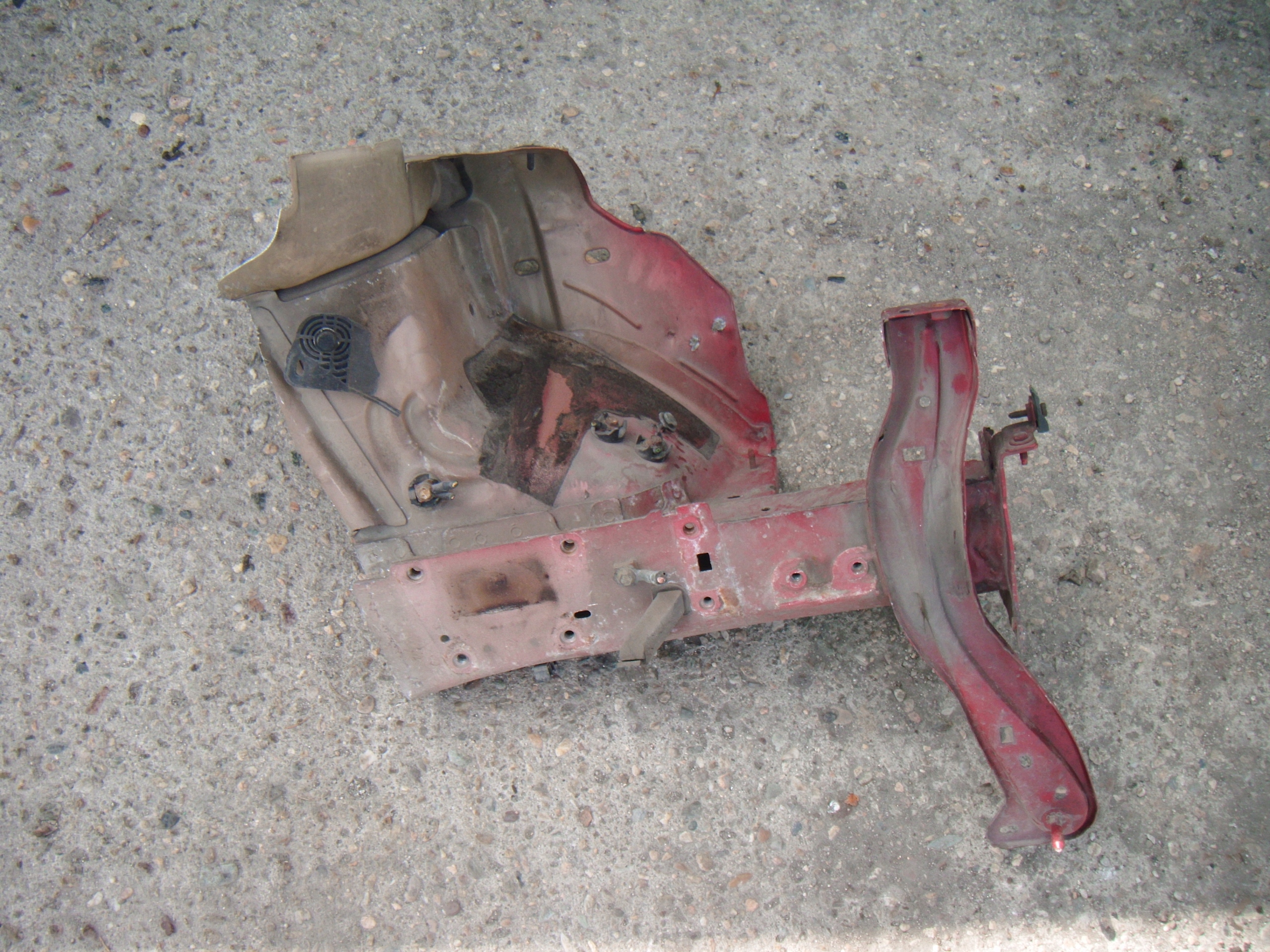 CITROEN C2 1 I 03-09 PODŁUŻNICA RAMA FARTUCH ĆWIARTKA - LEWA PRZEDNIA