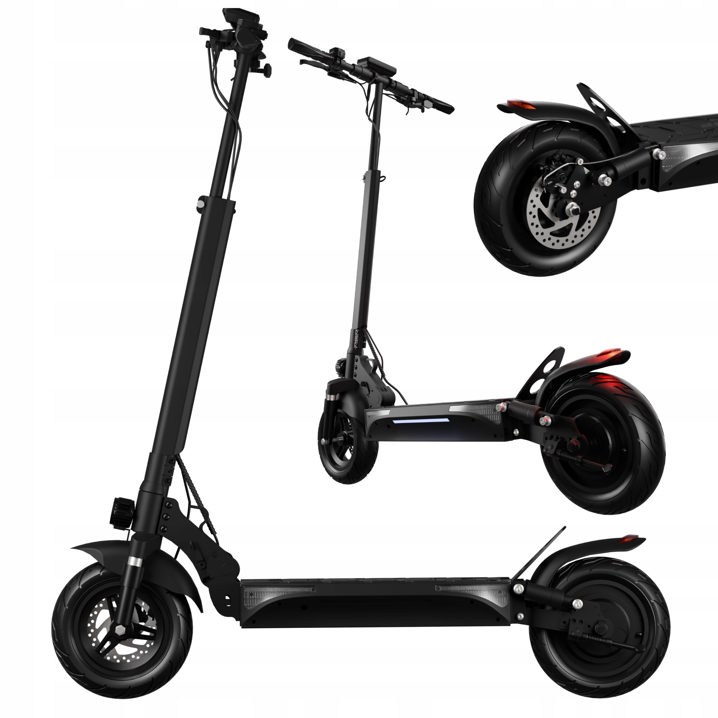 Elektrické vozidlo Monos Black 500 W, 20 Ah, 48 V, 45 km/h, černé