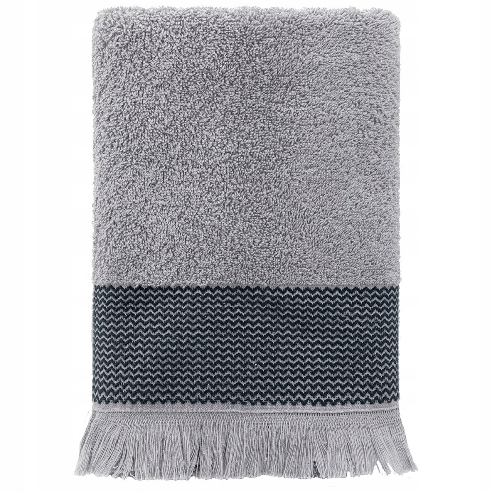 

Ręcznik łazienkowy Bawełniany szary 30 x 50 cm