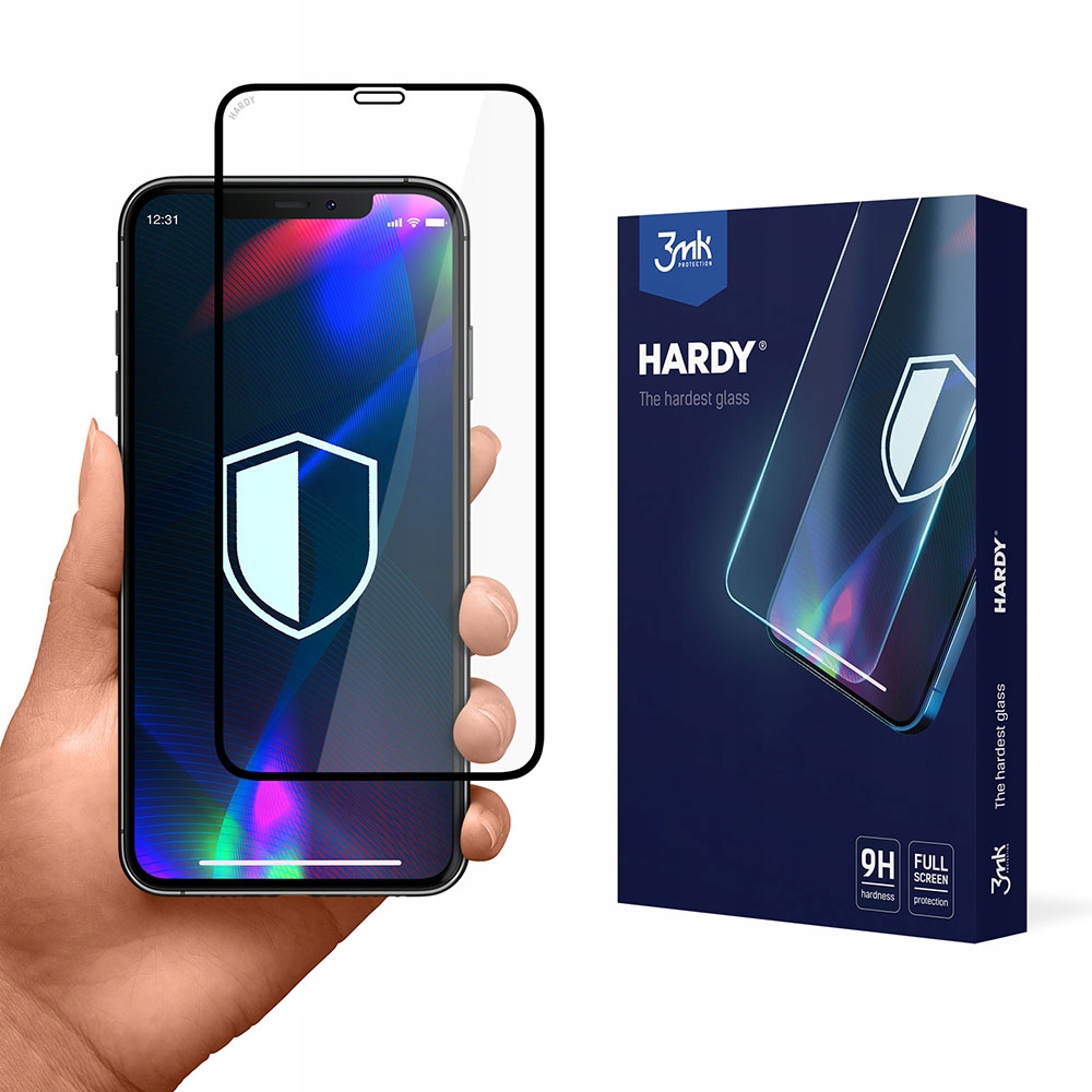 Szkło hartowane 9H na ekran do Apple iPhone X/XS/11 Pro 3mk Hardy mocne