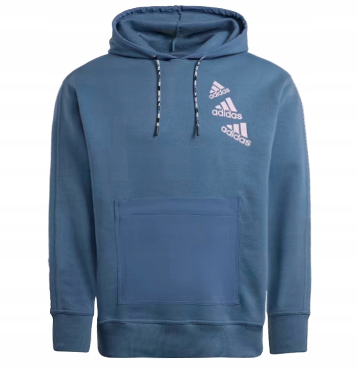 2864 Pánská Mikina Adidas Klokanka S Kapucí Přes Hlavu Bavlna L