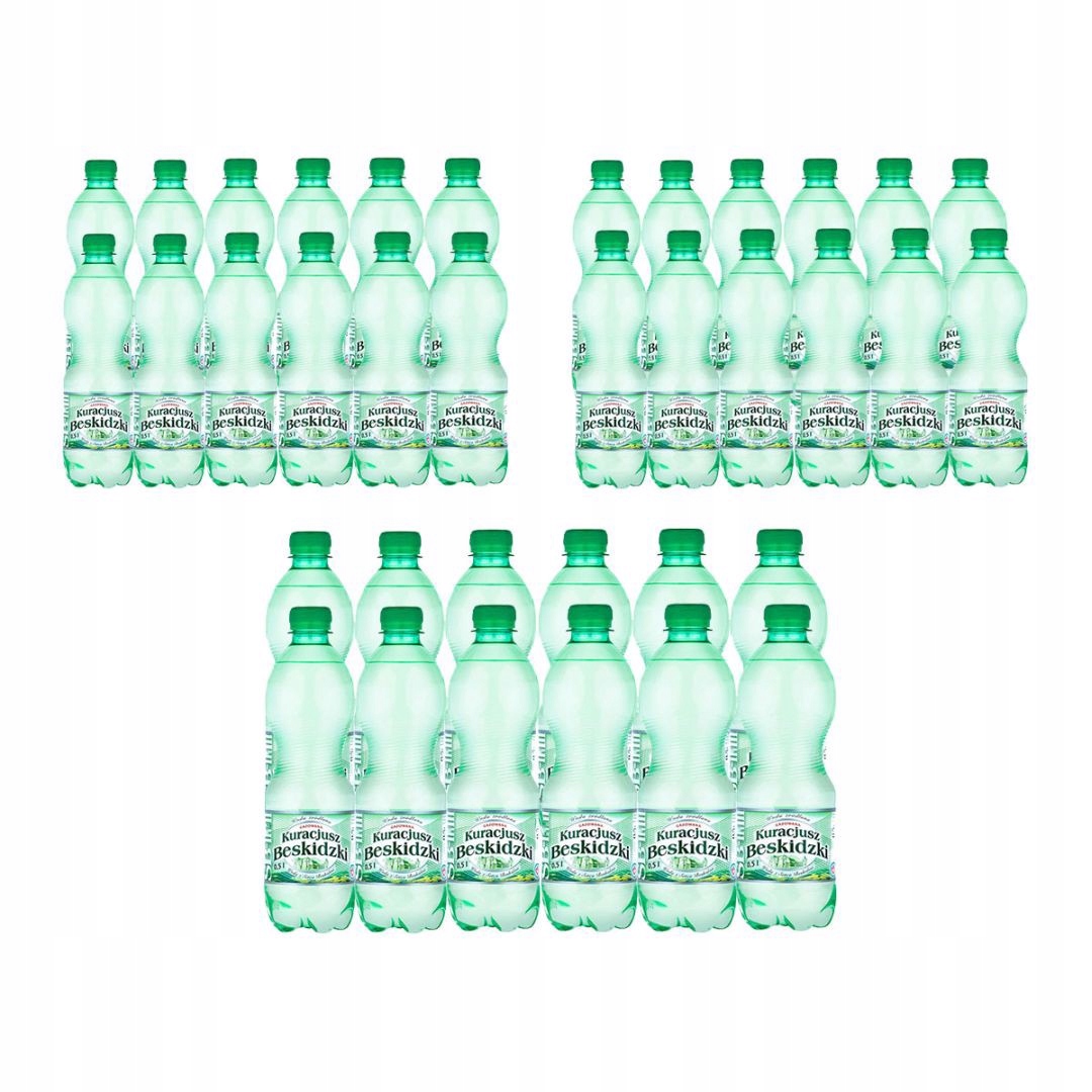 Kuracjusz Beskidzki – perlivá voda 0,5 l x 36 kusů