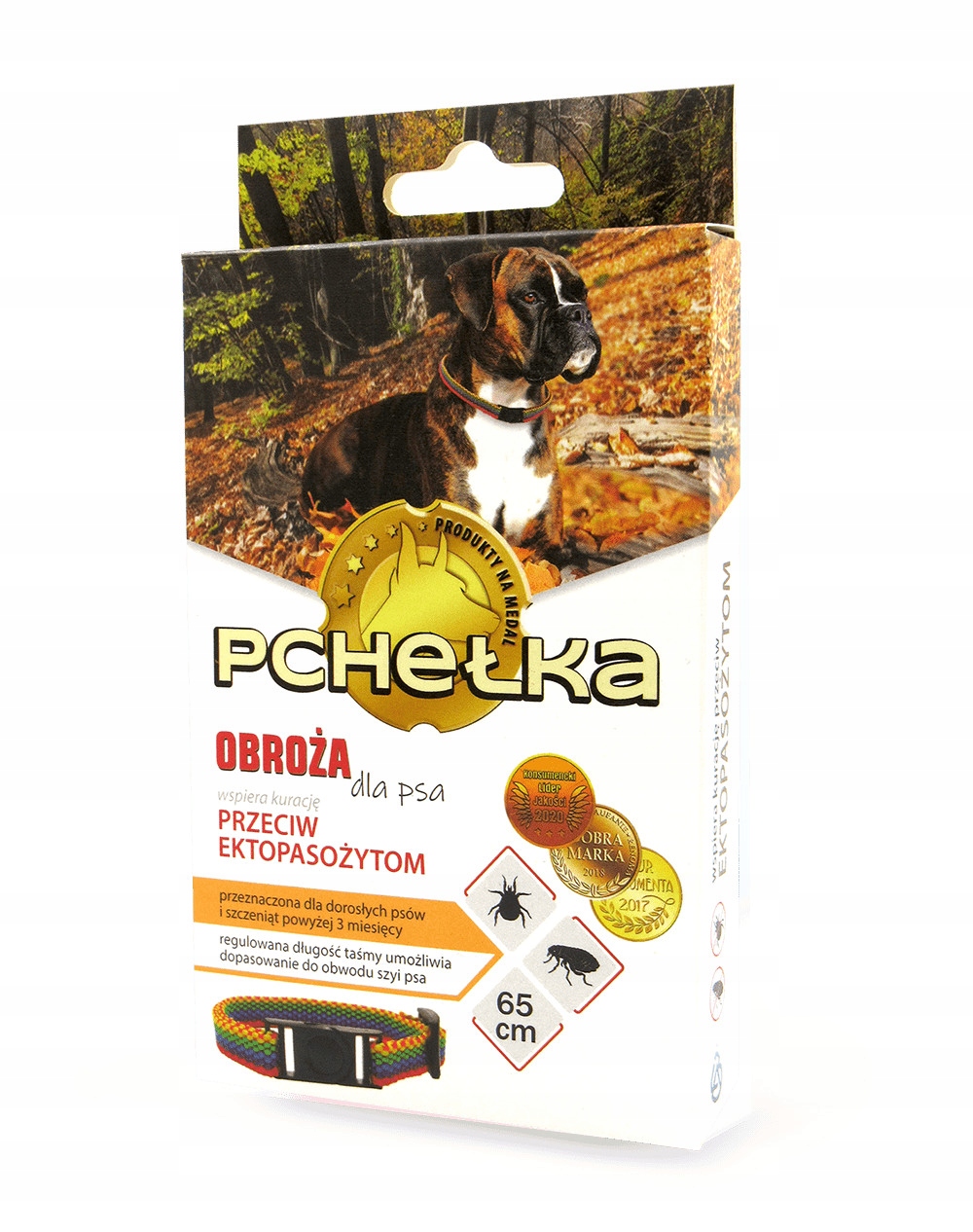 

Pchełka Obroża 65cm dla psa M/L na pchły kleszcze