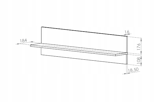 Meblościanka Zestaw Mebli Do Salonu Biały Połysk AREKS ML