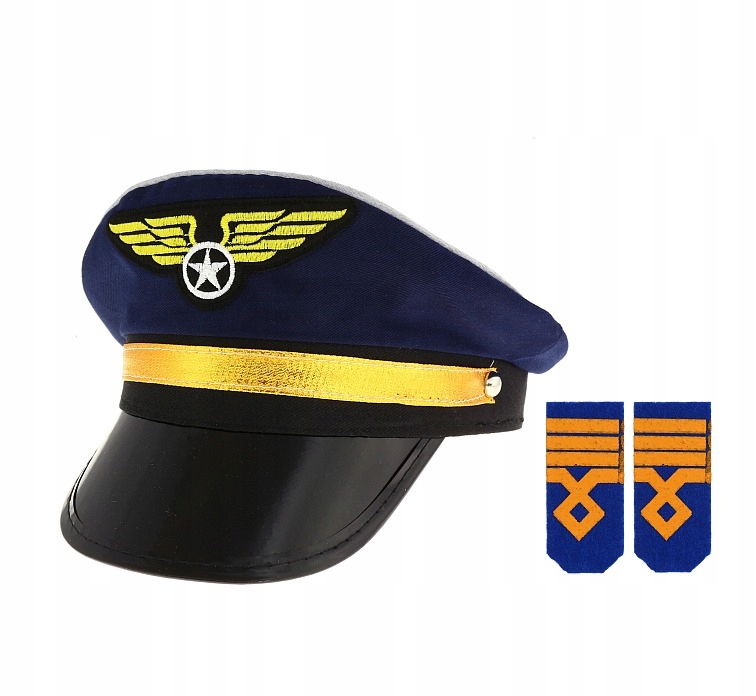 

Czapka Pilota z pagonami pilotka Kapitan Statku