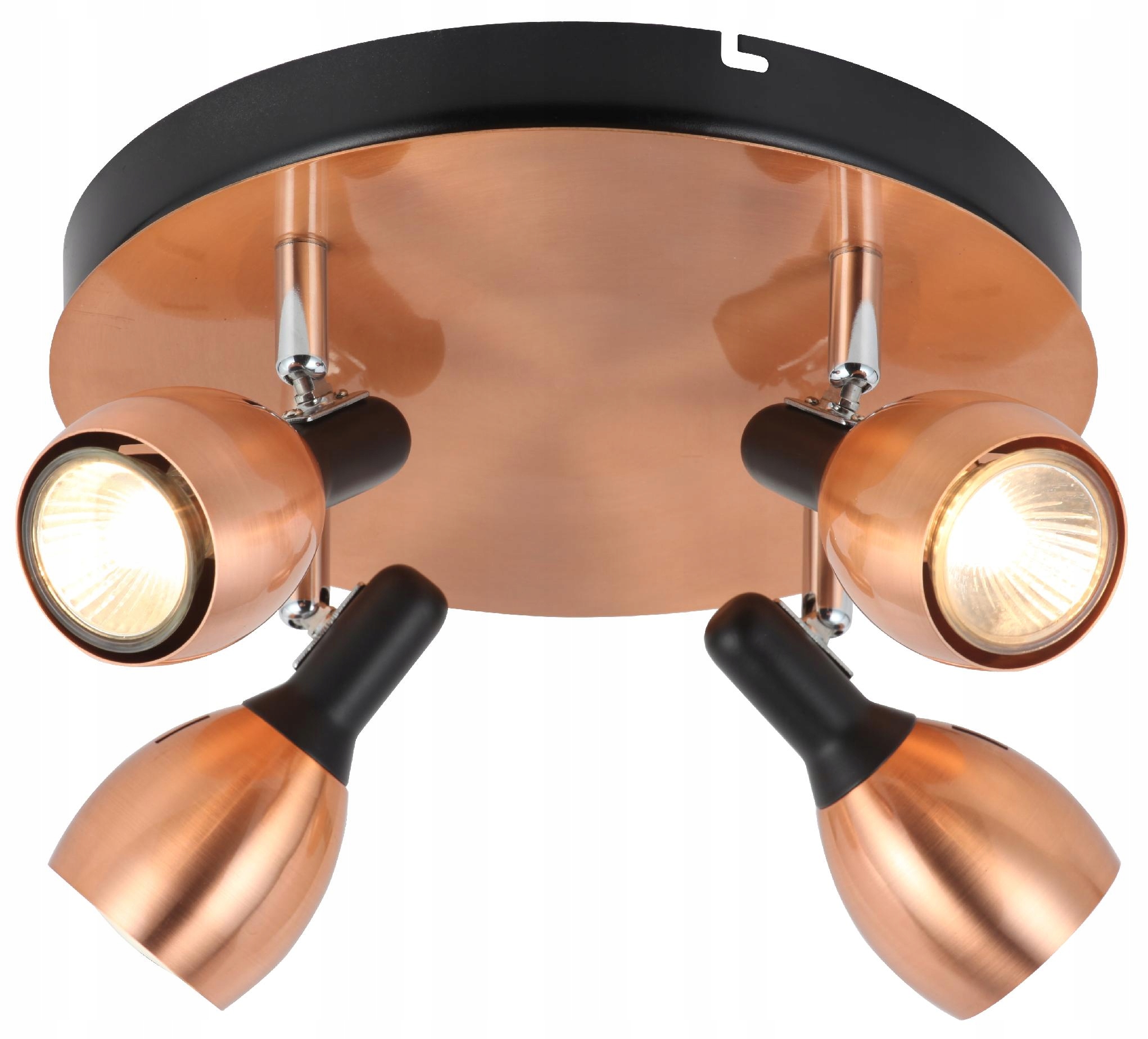 Elegantní Kovová Stropní Lampa Stropní Svítidlo 4XGU10 S Klošem