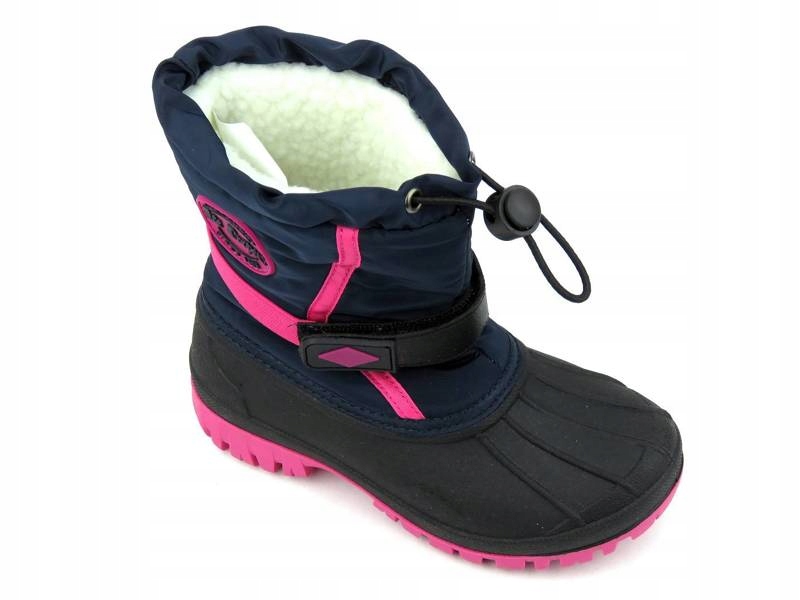ŚNIEGOWCE DZIECIĘCE LEE COOPER 0522K BUTY ZIMOWE Kolor czarny