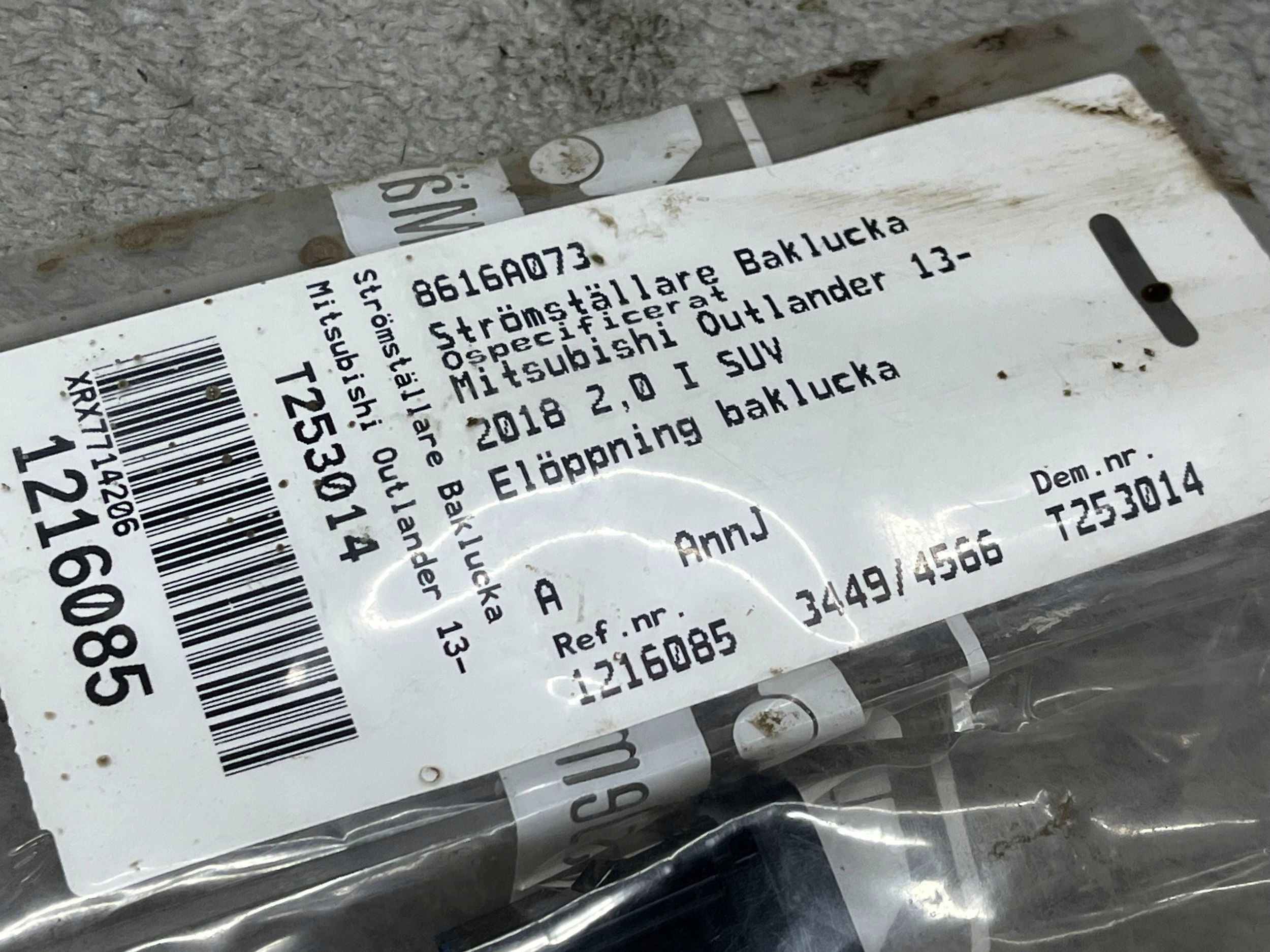 Altro/e Comandi Mitsubishi Outlander 8616A073