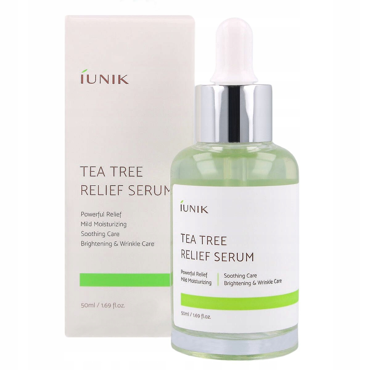 iUNIK Tea Tree Relief Serum 50 ml Zklidňující a regenerační pleťové sérum