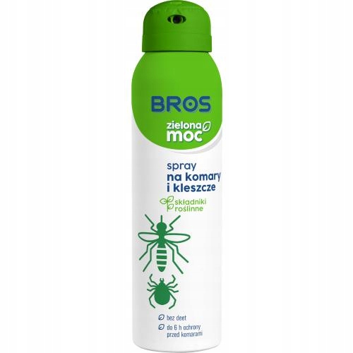 

Bros Zielona Moc Spray na komary i kleszcze, 90ml