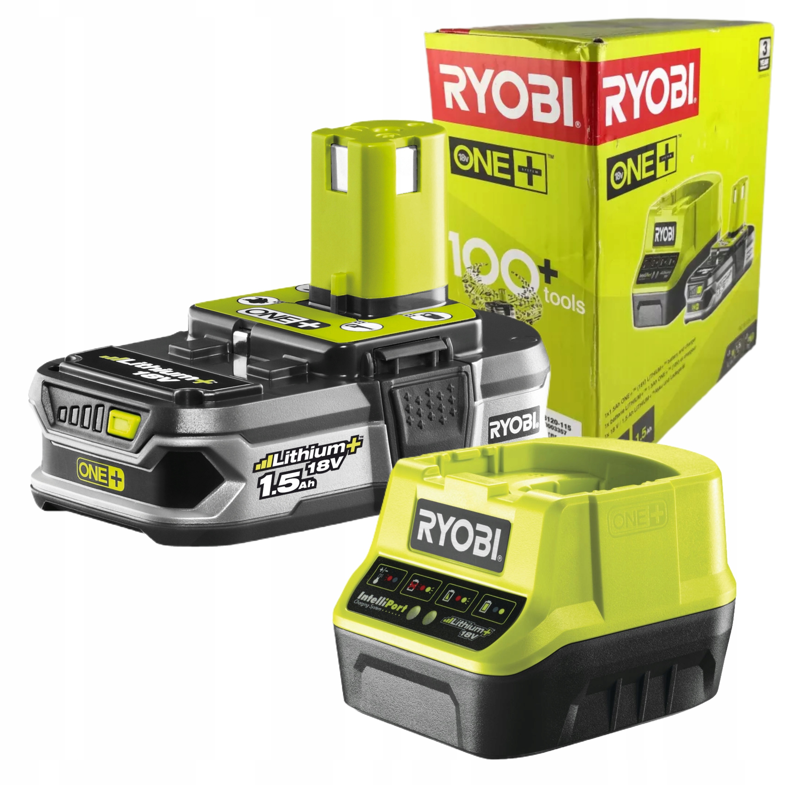 Ryobi Akumulátor 18V 1,5AH Nabíječka RC18120-115
