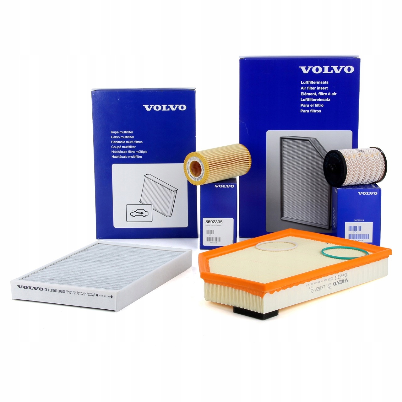 Volvo S80 II 2,4D sada filtrů – servisní sada sada
