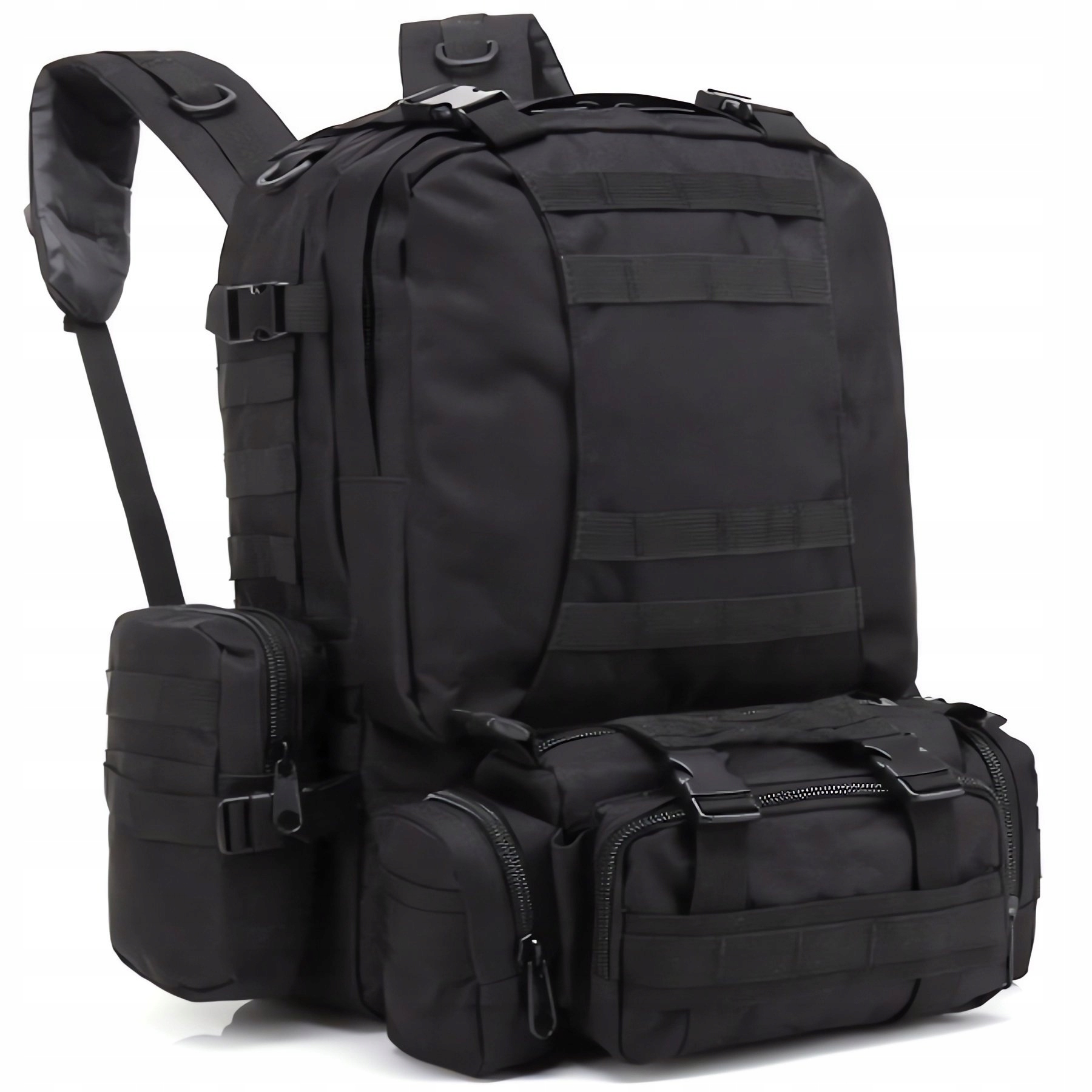 Prawdziwy Duży Plecak wojskowy militarny survival taktyczny 60l czarny XXL