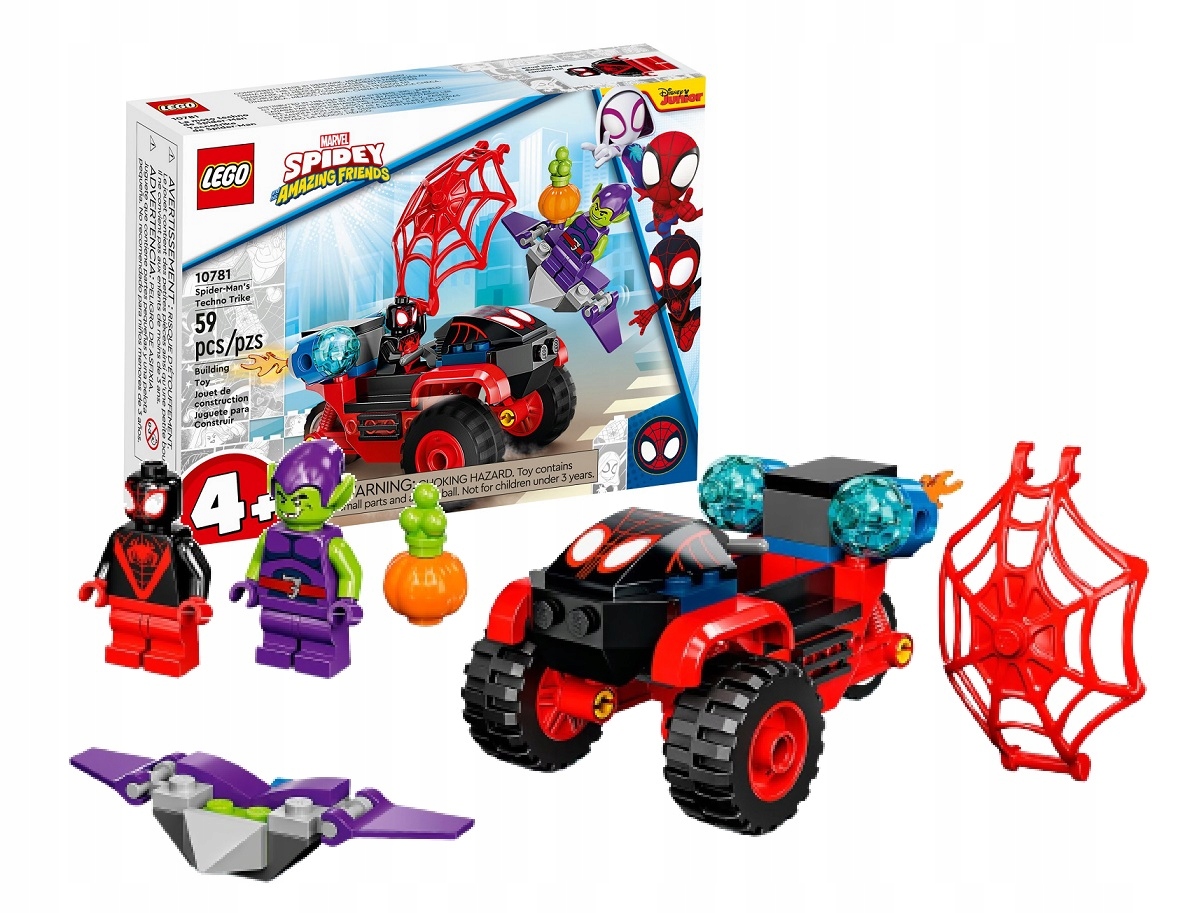 

Klocki Lego 10781 Technotrójkołowiec Spider-Mana