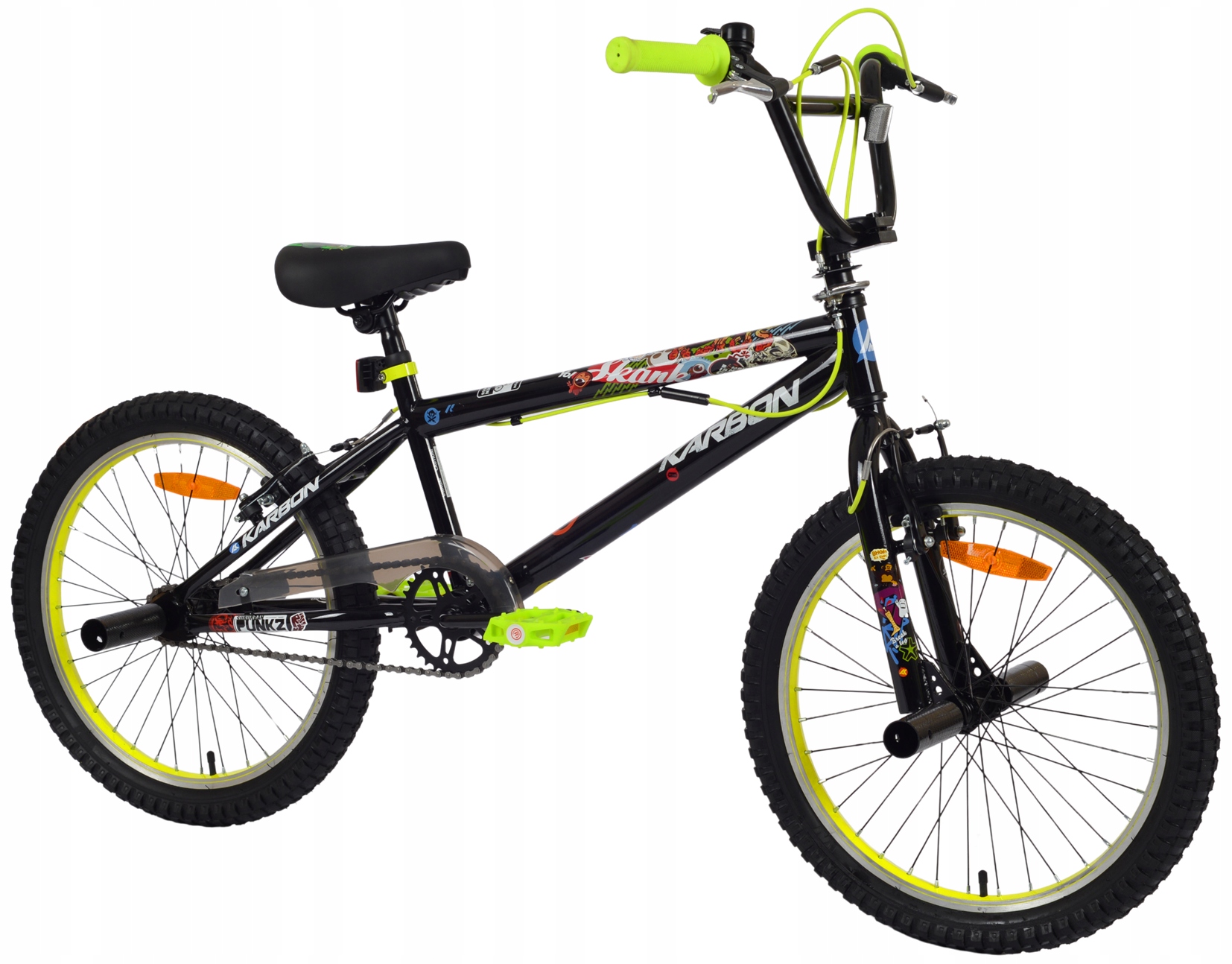 Rower Karbon Stickerbomb Bmx 20 cali młodzieżowy dla chłopca Rotor Pegi