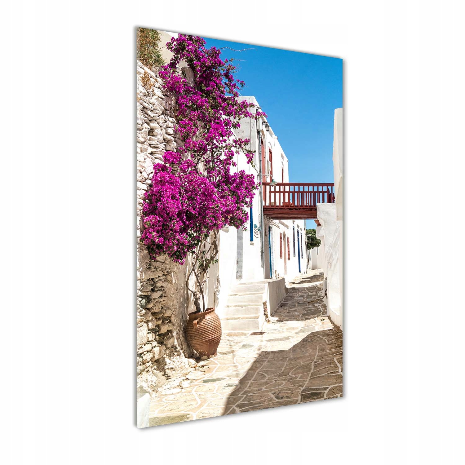 

Foto obraz szkło akrylowe Greckie uliczki 60x120cm