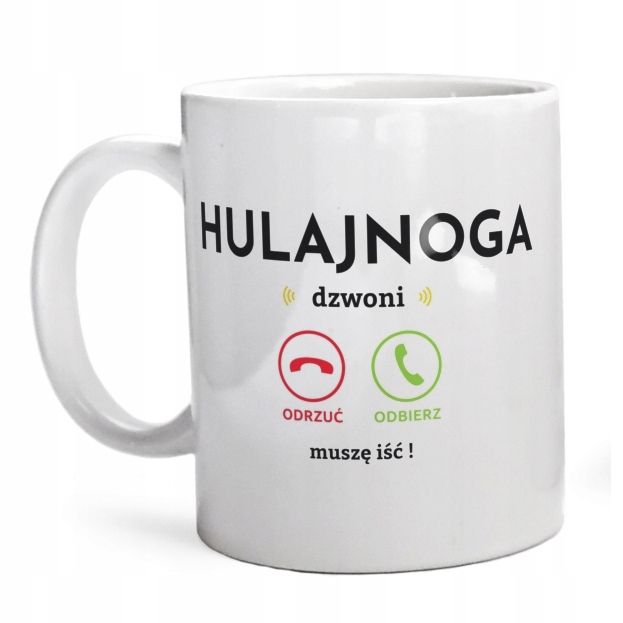 

Hulajnoga dzwoni muszę iść Kubek