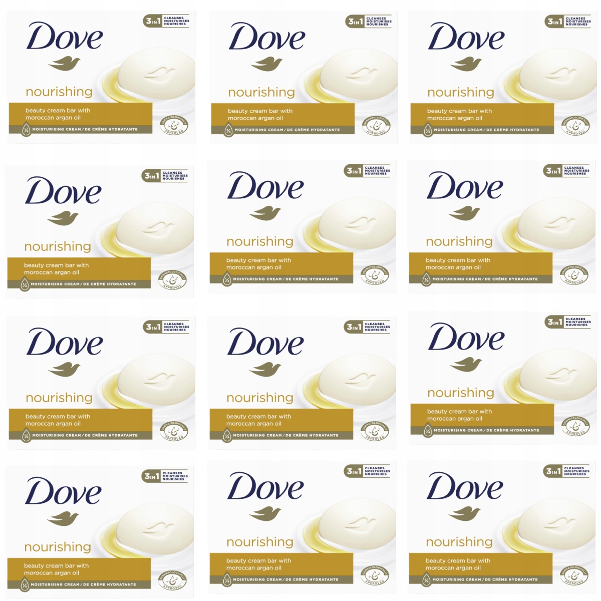 

Dove Zestaw Nourishing Kostka myjąca 90g x12
