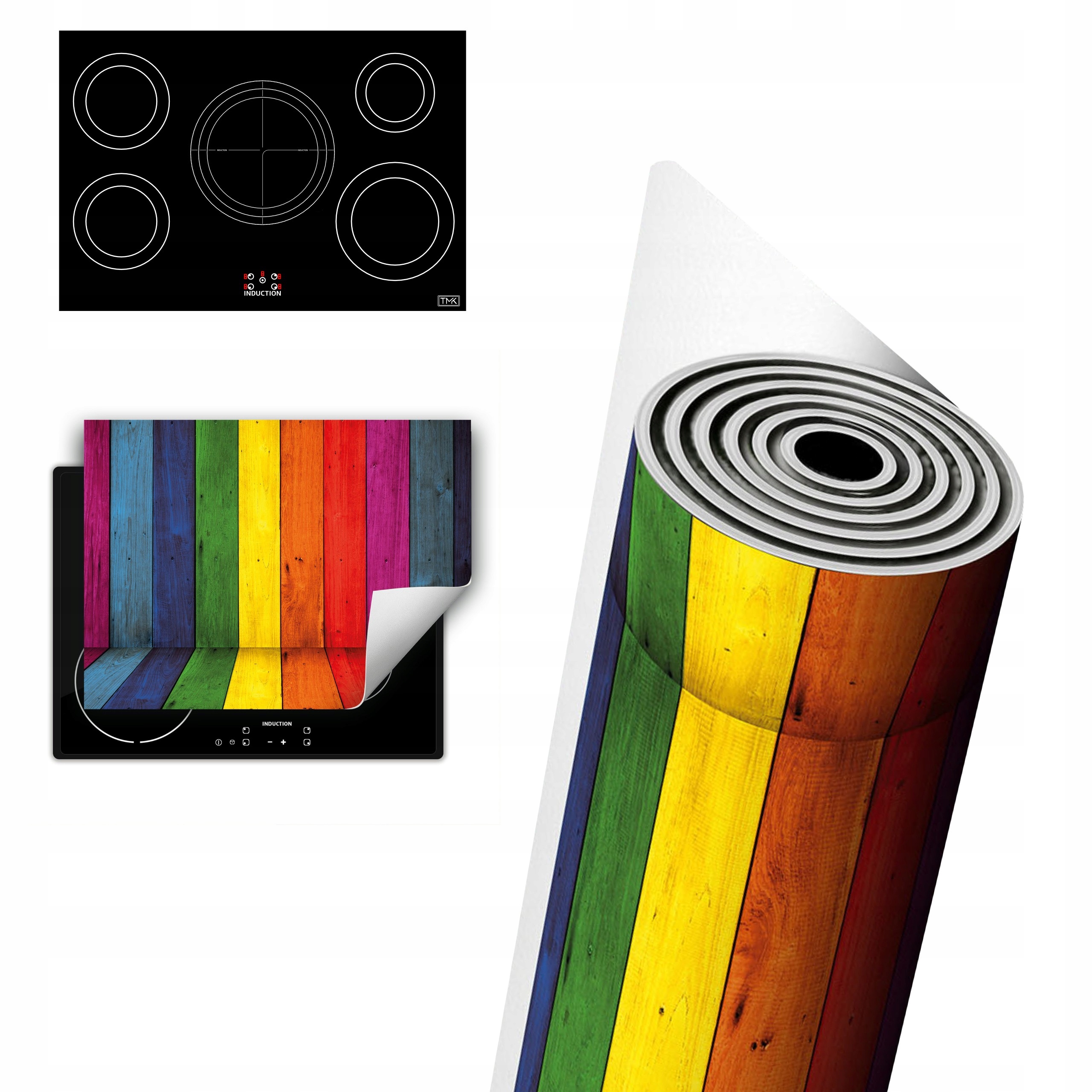 Vinylová Ochrana Na Indukci Desky 80x52 barevná