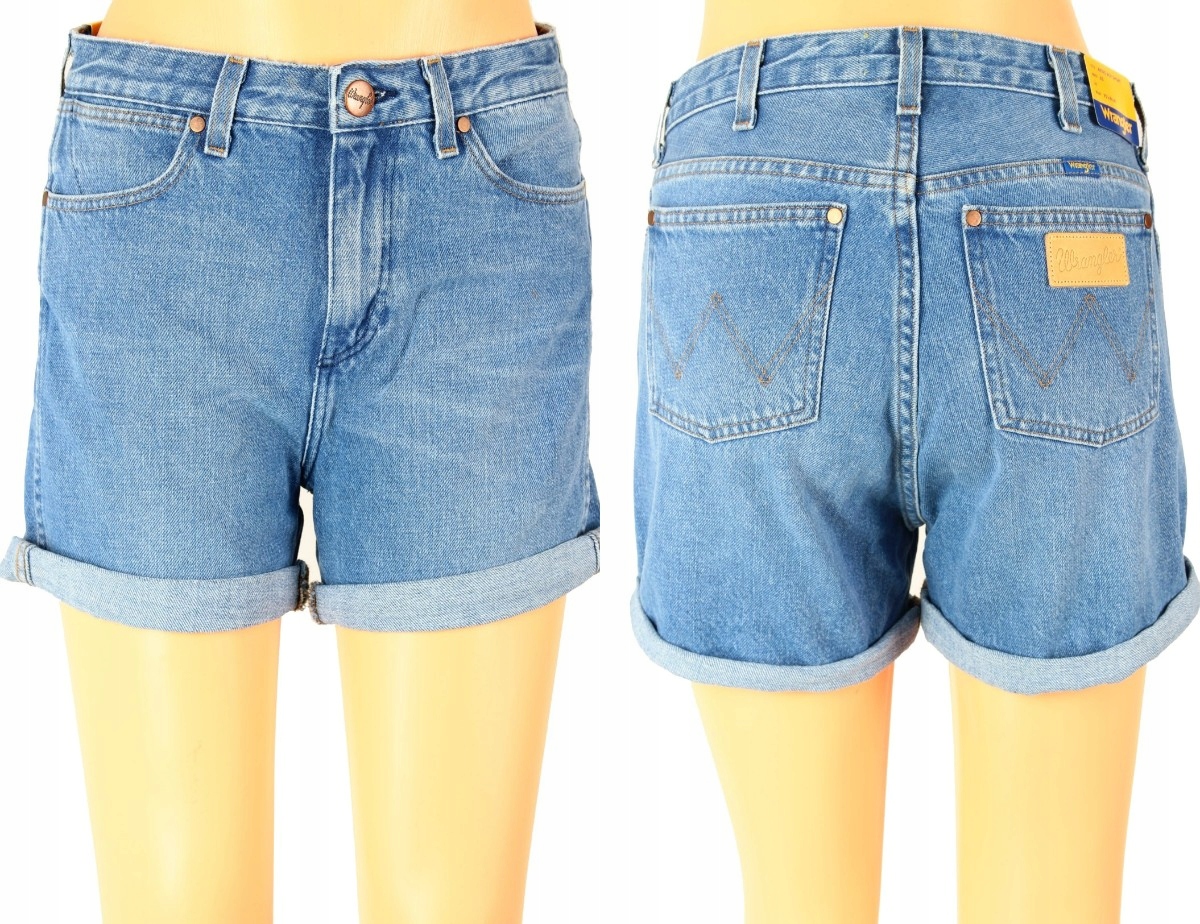 

Wrangler Shorts Spodenki Jeansowe W24/W25 _ Xs