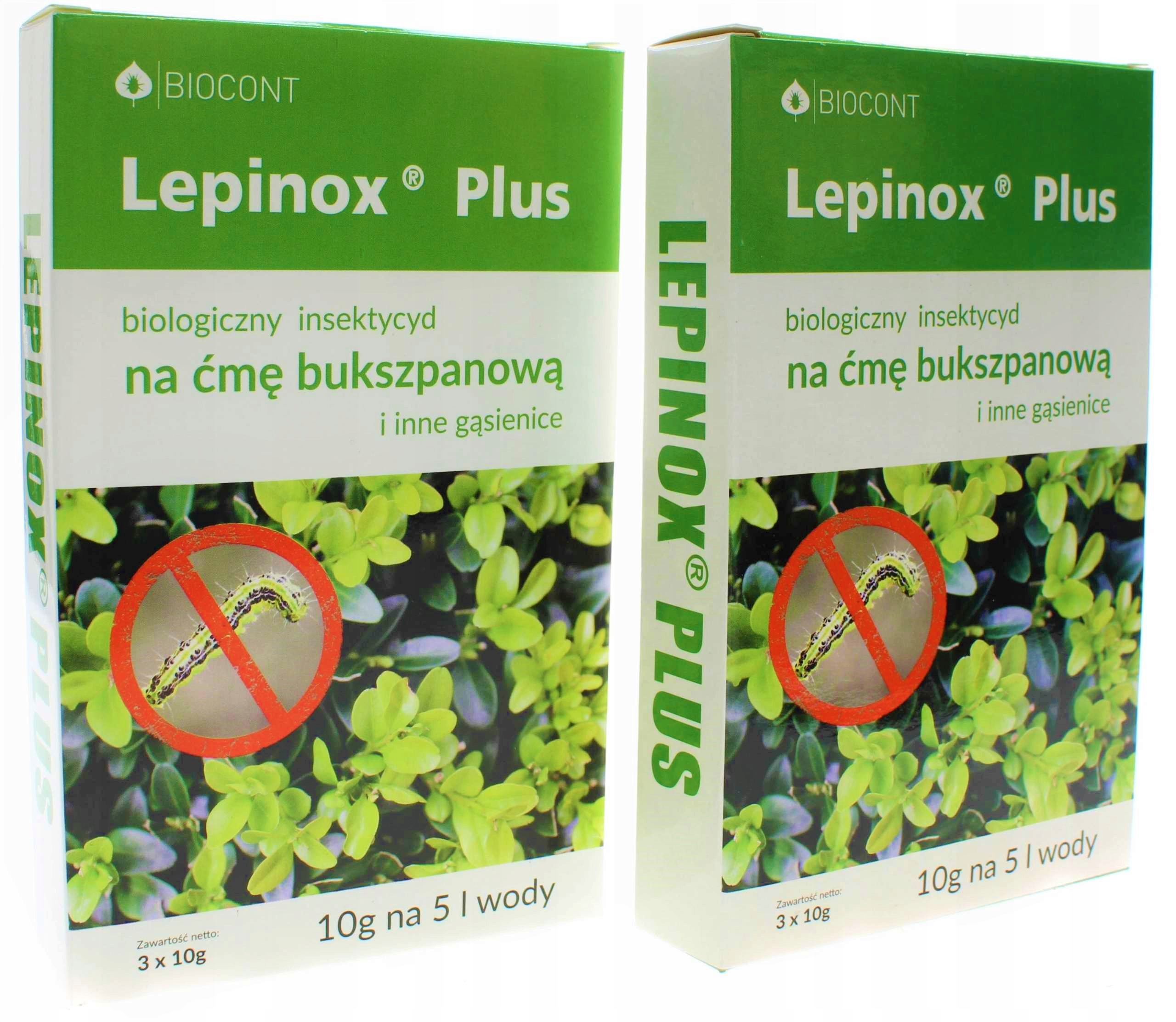 

Lepinox Plus oprysk na ćmę bukszpanową 60g (6x10g)