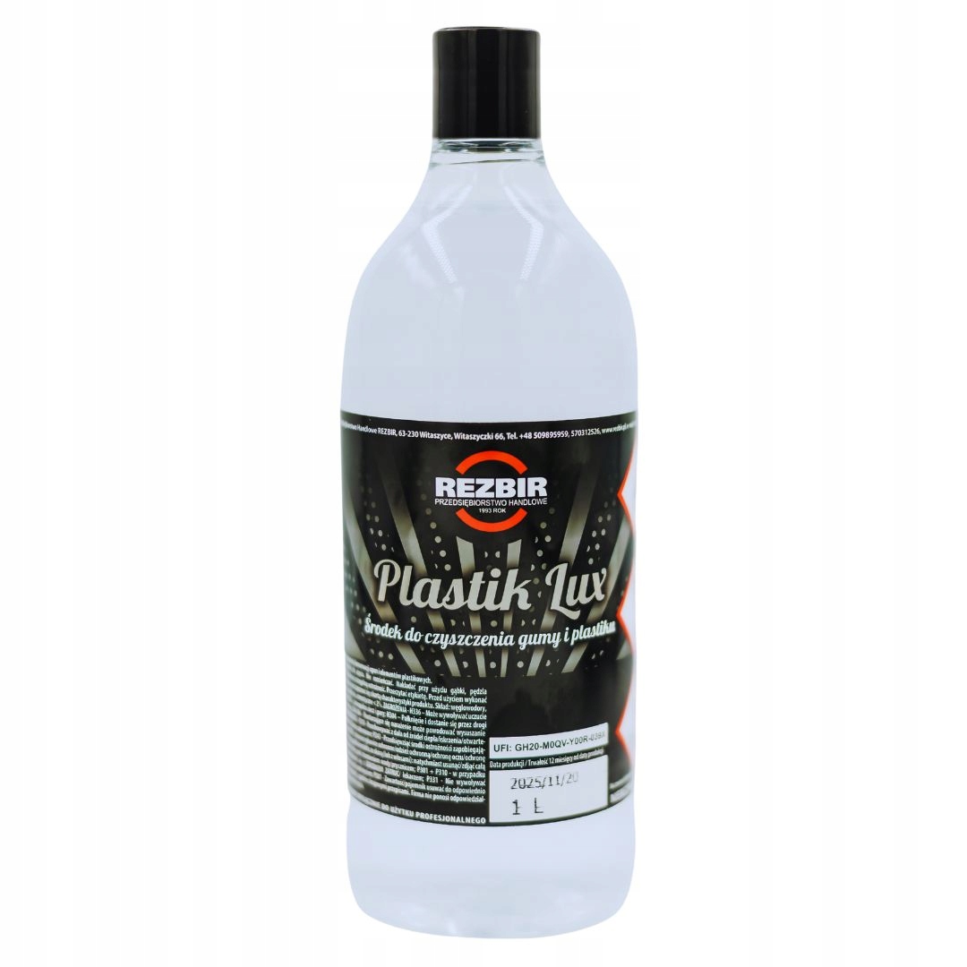 Rezbir Plastik Lux 1L impregnacja opon gumy plastików