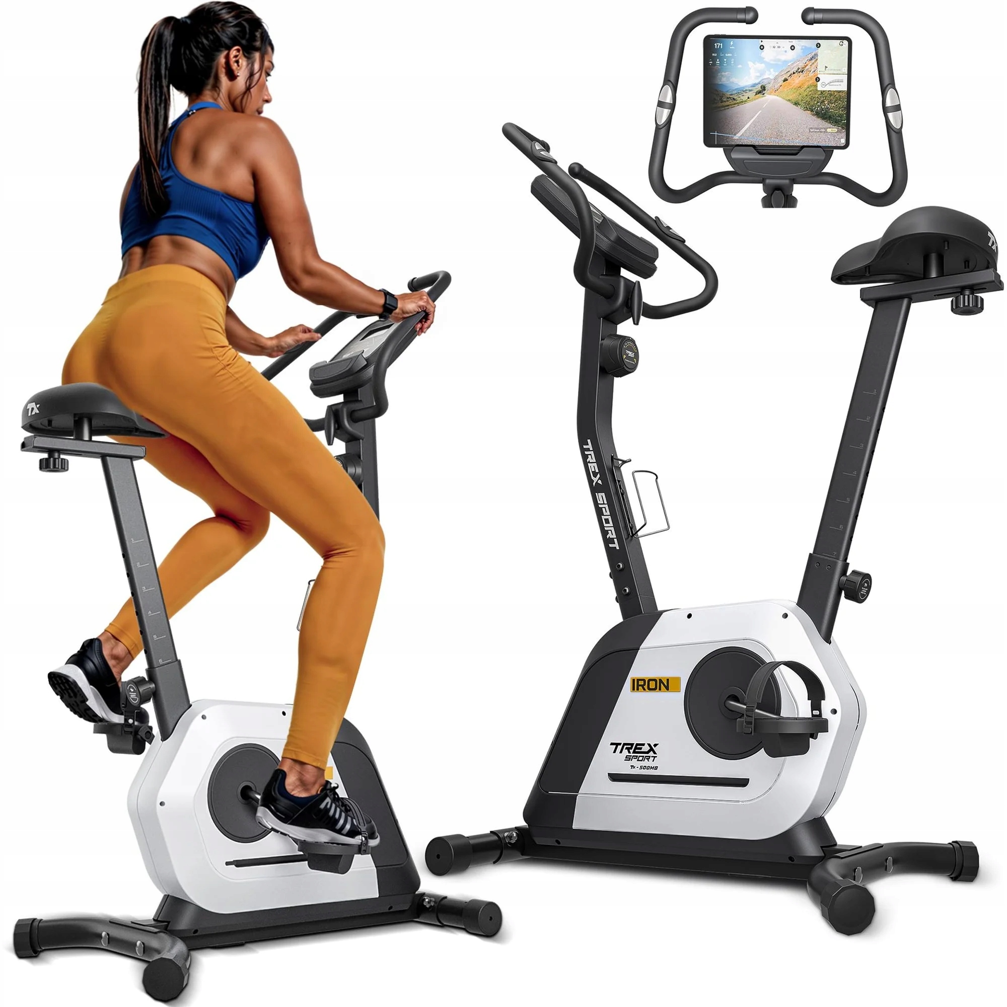 Rower stacjonarny treningowy domowy rowerek do ćwiczeń pionowy Trex Sport