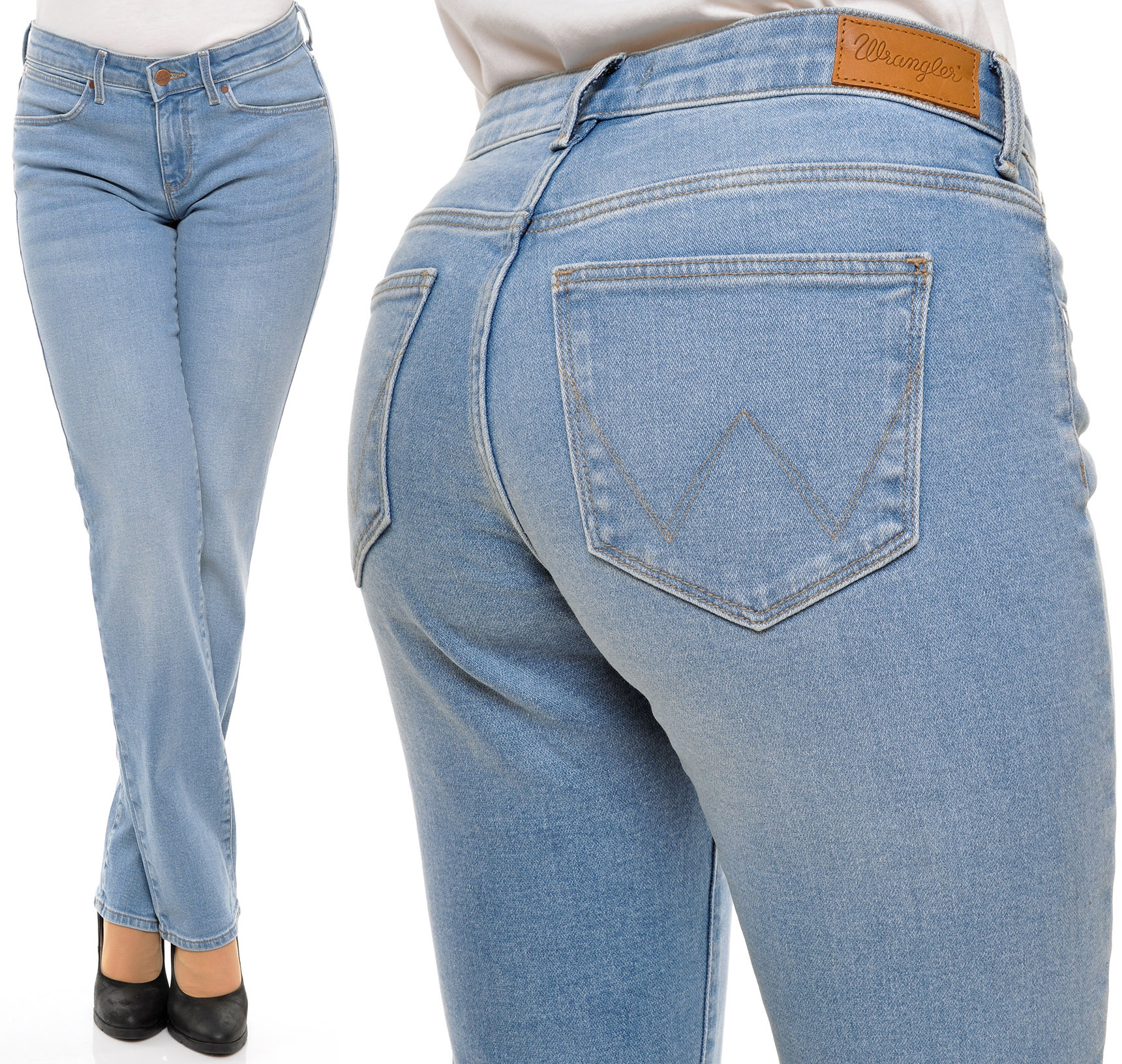 Wrangler kalhoty Regular modré Straight W26 L32