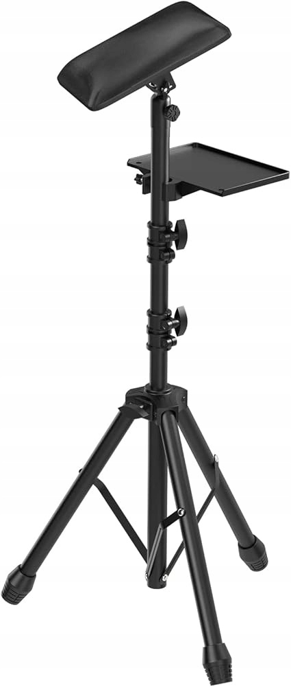 Skládací Stojan Na Loketní Opěrku Na Tetování S Podnosem, Nastavitelný Stojan Na Nohy