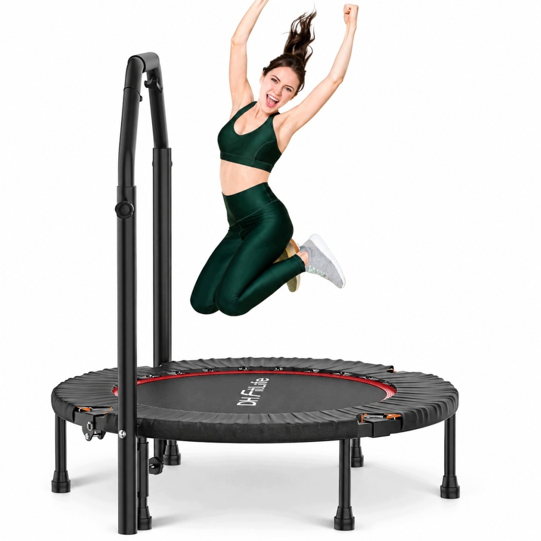 Trampolina Fitness Z Uchwytem Dh FitLife 150 Kg 4 Poziomy Regulacji Sport