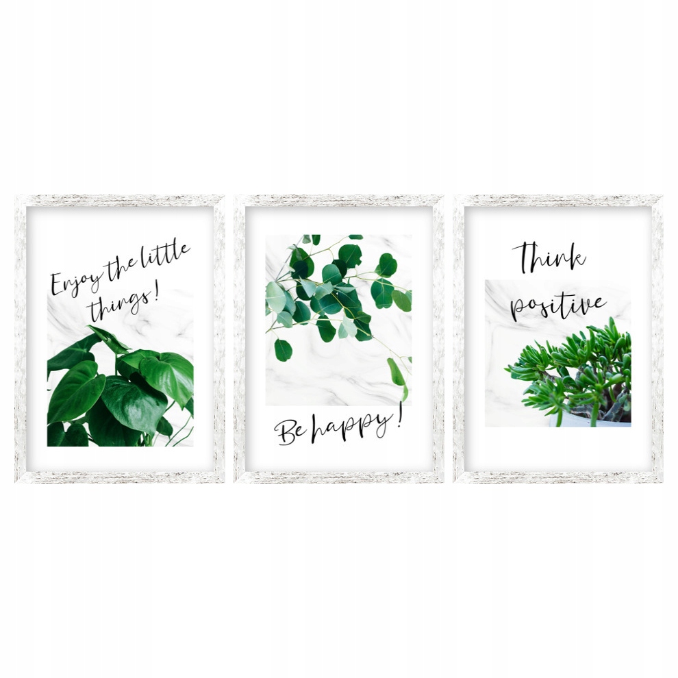 

Zestaw obraz w ramie 99x45 Plakat Be happy