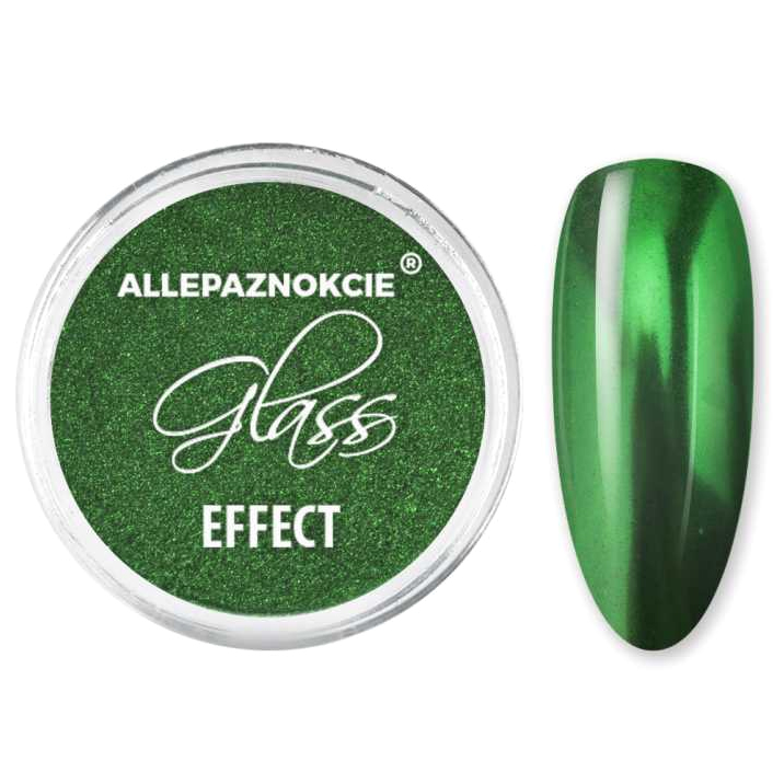 

Efekt Lustra Pyłek Do Paznokci Glass 09 Green