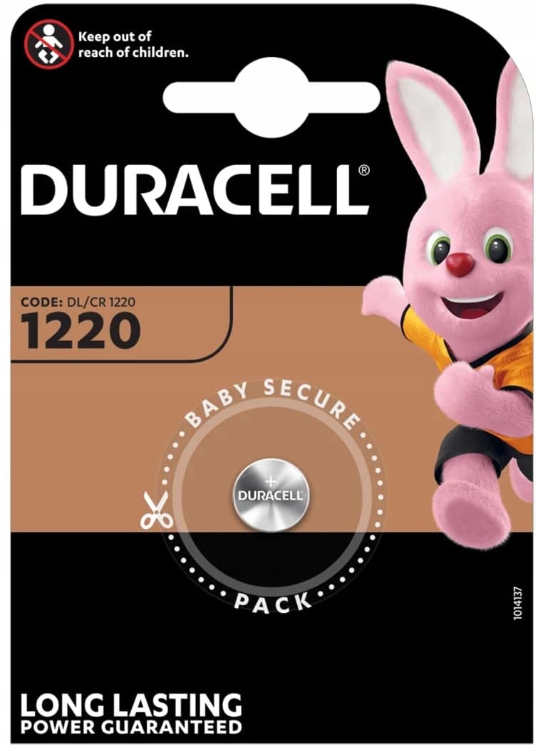 

1x Bateria Duracell CR1220 DL1220 Litowa 3V