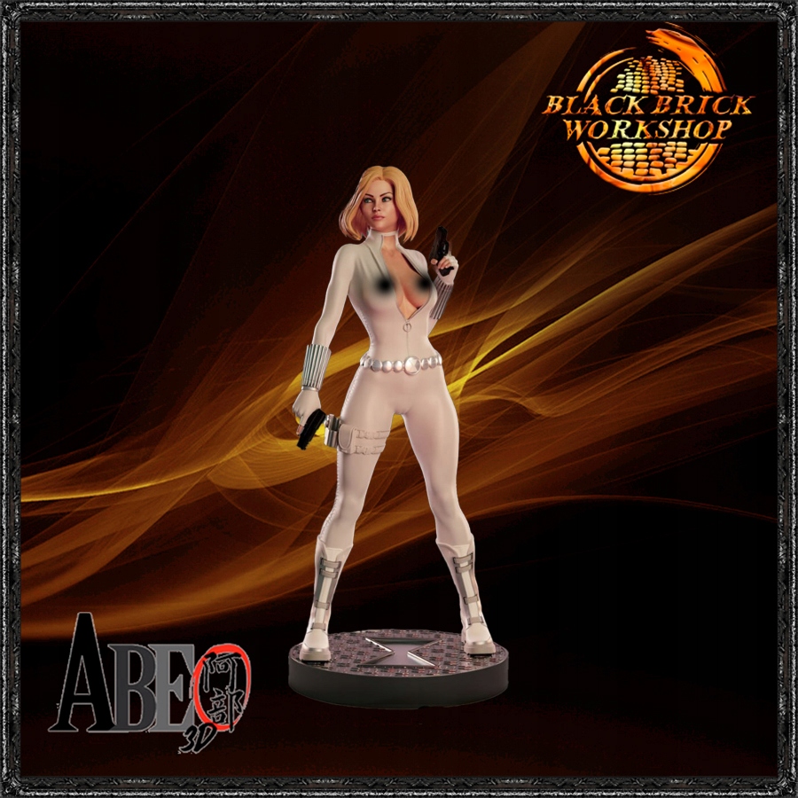 White Widow Neupravená Abe 3D Měřítko 1/24 (75mm) (nsfw) 3D tisk