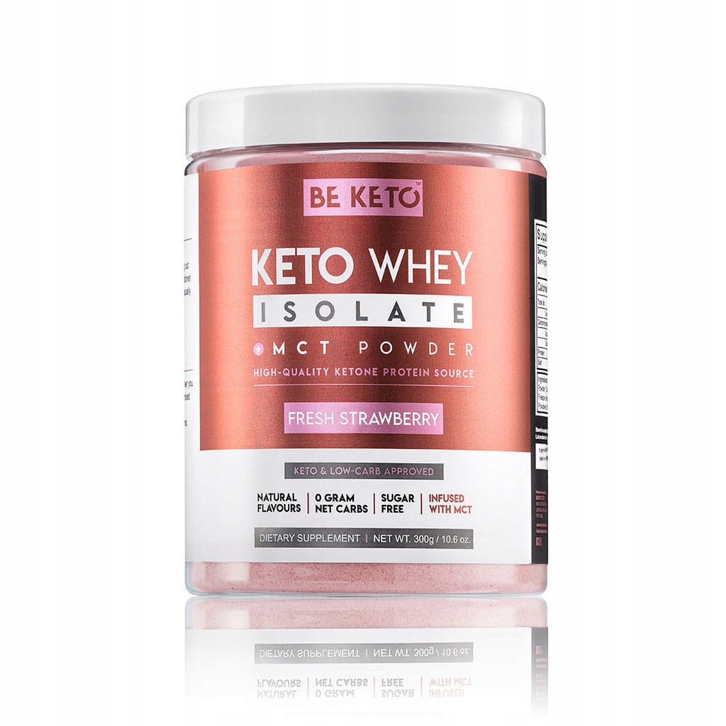 Keto Proteinový Izolát s Mct Čerstvá Jahoda 300G