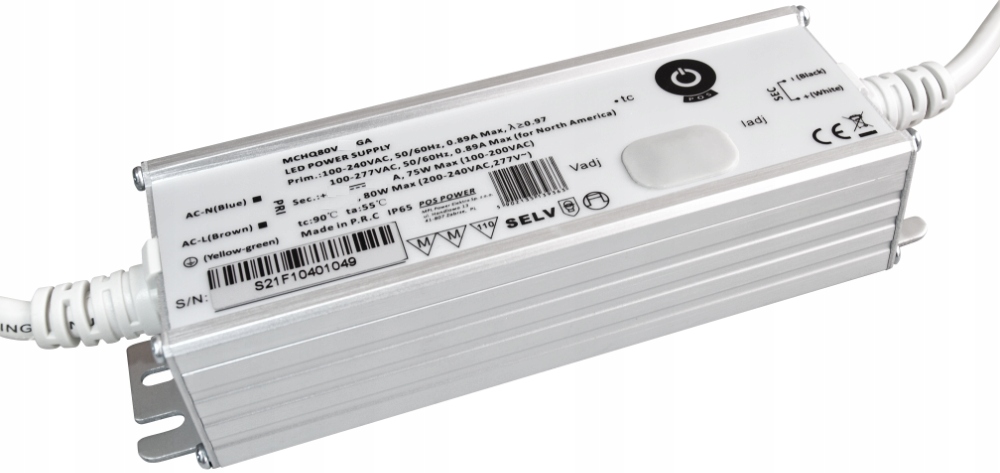 Zasilacz Stałonapięciowy Prądowy Regulowany Led 24V 80W Pfc IP65 Pos Power