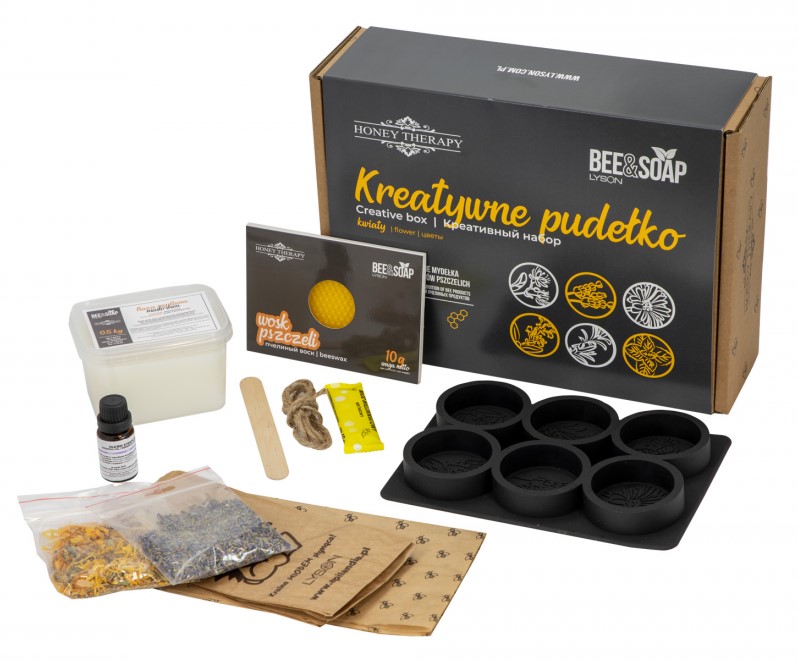 

Zestaw do wyrobu produkcji mydeł mydełka Kwiatki