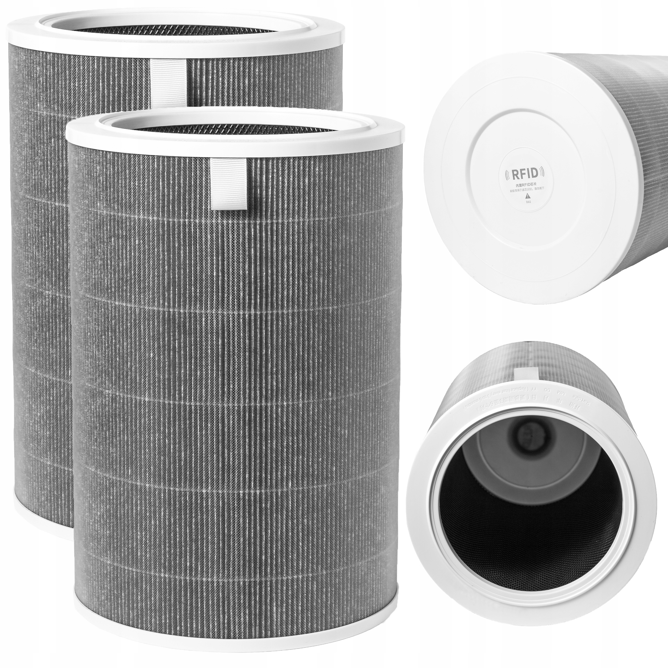 2x Hepa Filtr pro Xiaomi Mi Air Purifier 3C 3H 2C 2S 2H Pro Chip Rfid M8R-FLH