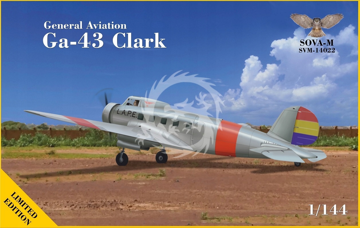 GA-43 "clark" (letecká společnost Lape) Sova-M SVM-14022 měřítko 1/144