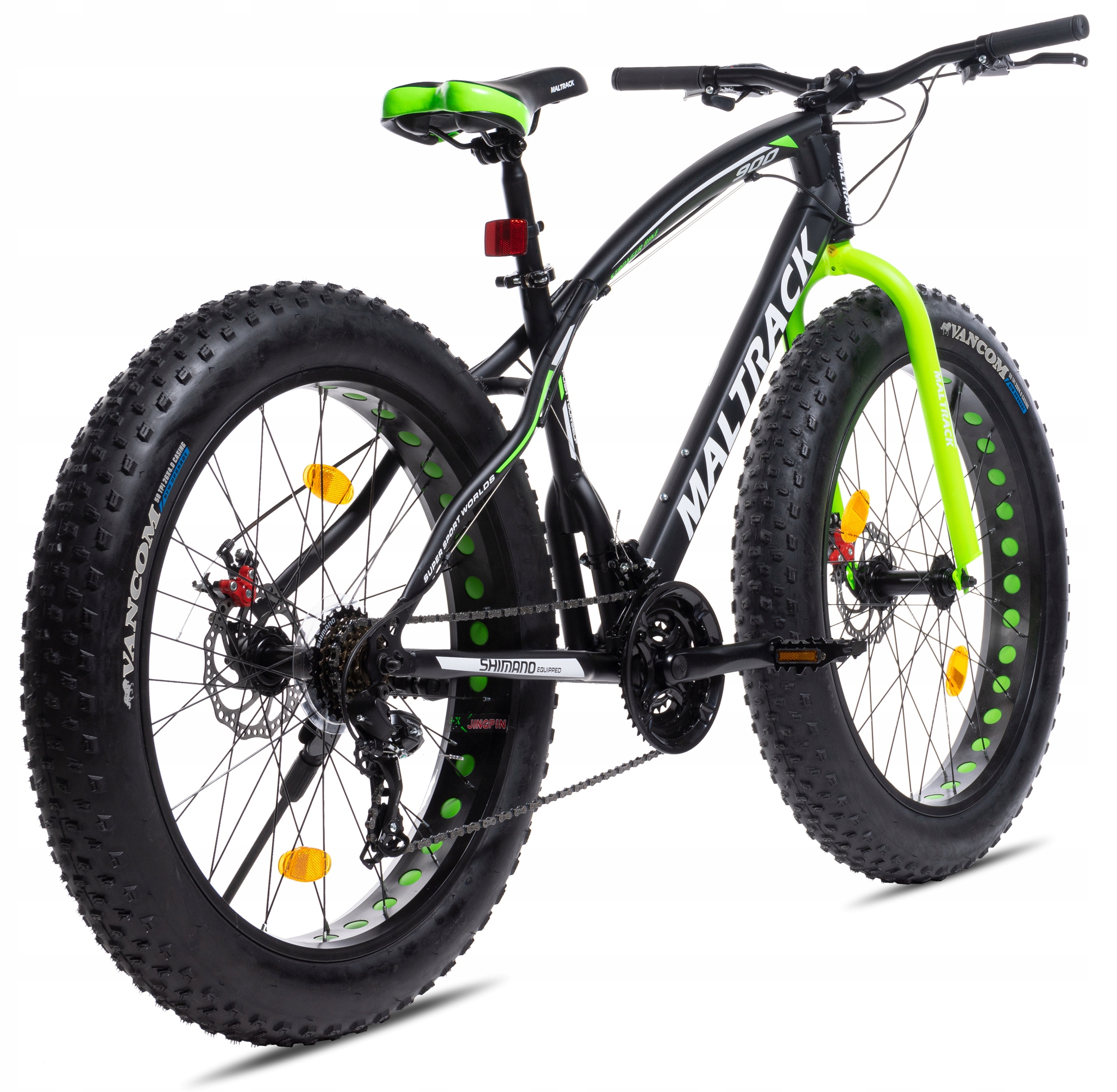 ROWER FATBIKE TERENOWY SZEROKIE STALOWA RAMA OPONY 26" PRZERZUTKI SHIMANO Marka MalTrack